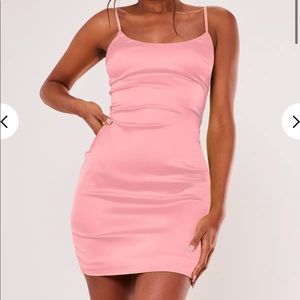 NWT missguided petite pink body on mini dress